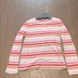 Girls long sleeve shirt with stripes